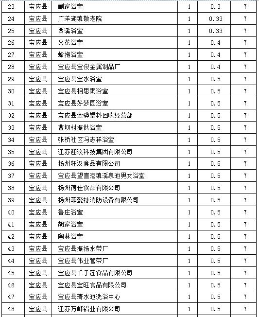 鍋爐整治清單